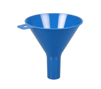 Blue disposable powder funnel