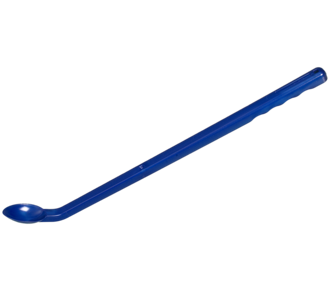 Detectable spoon, long handle, blue