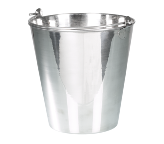 Bucket, stainless steel