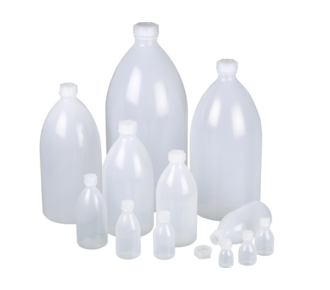 Narrow-necked bio-bottles PE