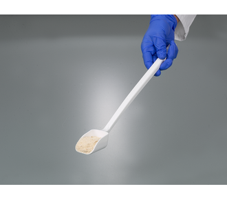 Sample scoop, long handle, disposable, sterile