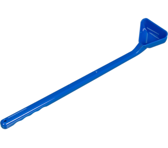 Ladle, long handle, disposable, blue