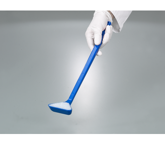 Ladle, long handle, disposable, blue