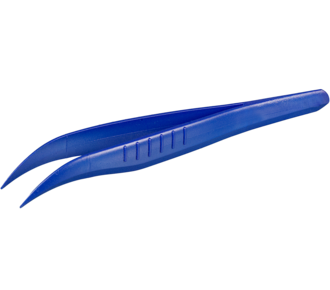 Detectable forceps, sterile, angled