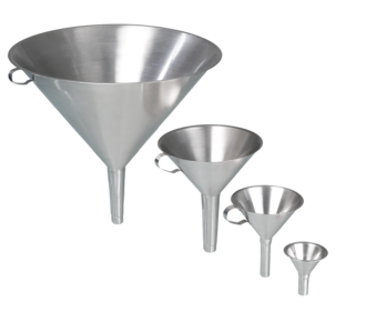 Stainless steel funnel