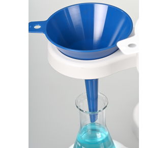 Blue disposable liquid funnel