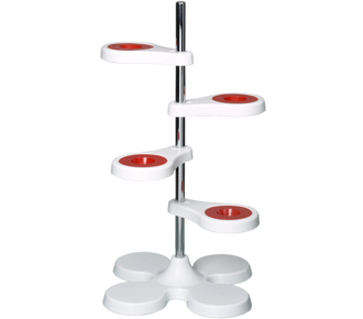 Funnel stand for four funnels